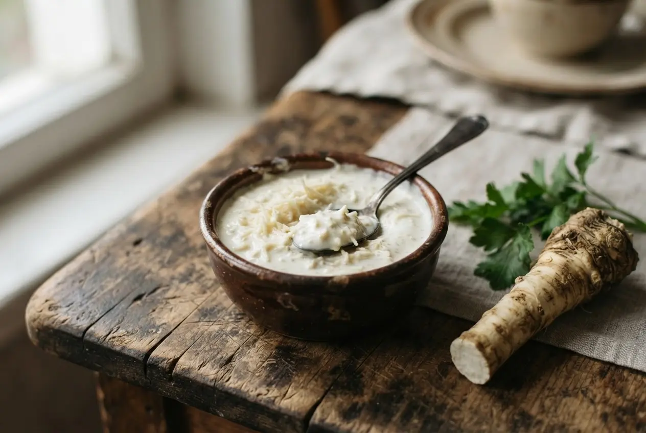 Хрен со сметаной — холодный соус к мясу
