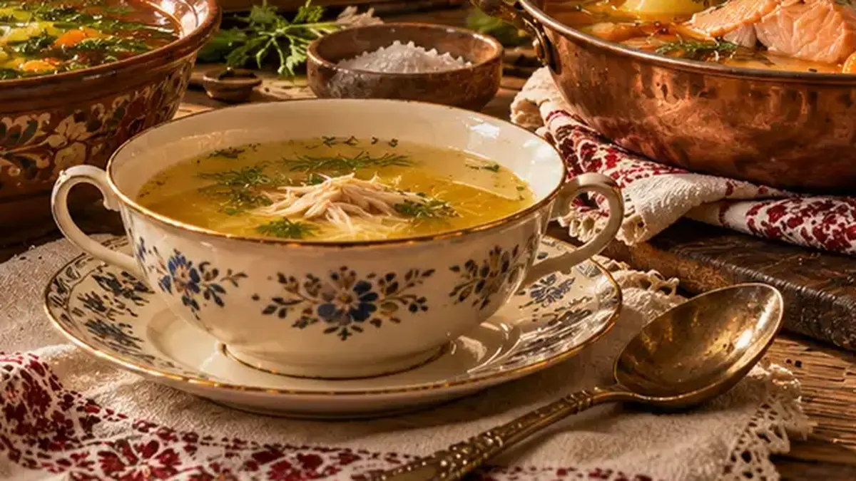 Куриное консоме — прозрачный домашний бульон